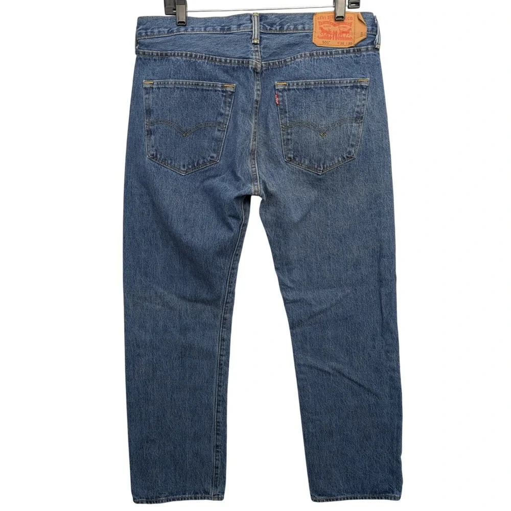 Levi's‎ 501 Original Fit Jeans Mens 36x30 Medium Wash Blue Button Fly Denim 0193